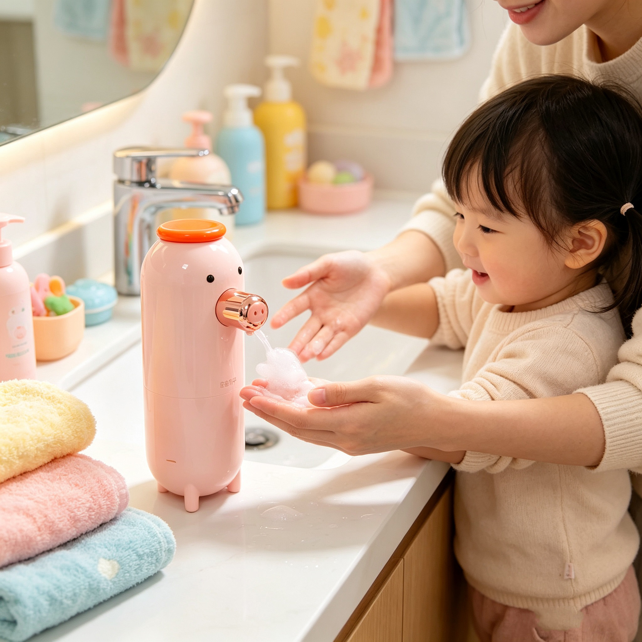 橙色丸子智能皂液器7
