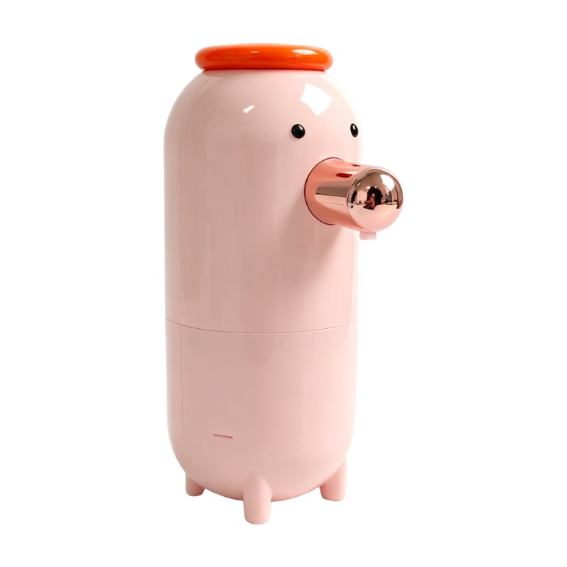 橙色丸子智能皂液器，可爱粉色胶囊设计 2